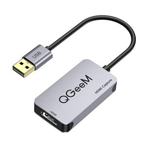 QGeeM Audio Video Capture Card, 1080P HDMI to USB Game Capture