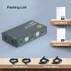 GREATHTEK HDMI KVM Switch USB 2 Port 4K, USB2.0, 4K @30Hz