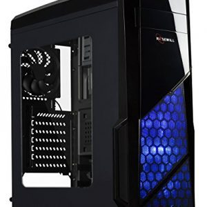Rosewill ATX Case, Mid Tower Case with Blue LED Fan/Gaming Case