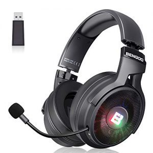 BENGOO 2.4G Wireless Gaming Headset Headphones with Microphone